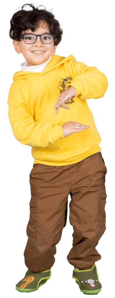 Junge tanzt