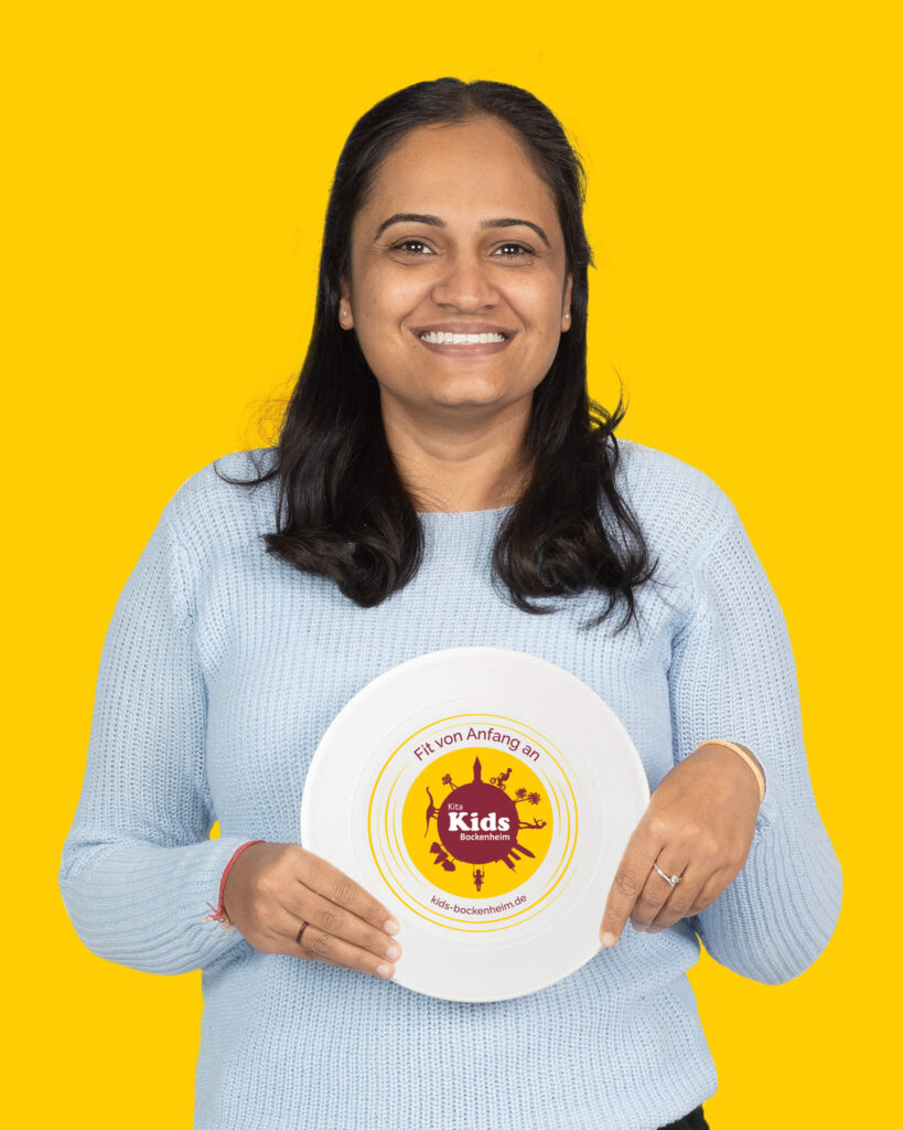 Navjot mit Kita-Frisbee